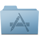 Applications Folder Blue icon